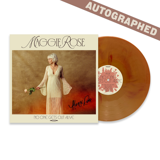 Autographed Orange Vinyl - No One Gets Out Alive - Artist Exclusive