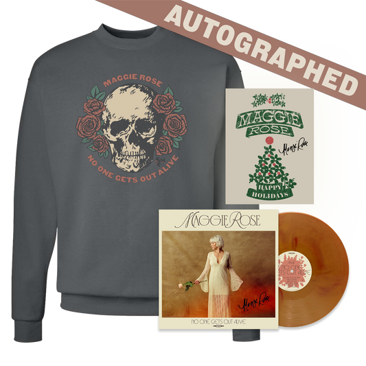 Autographed Vinyl & Crewneck Skull Bundle