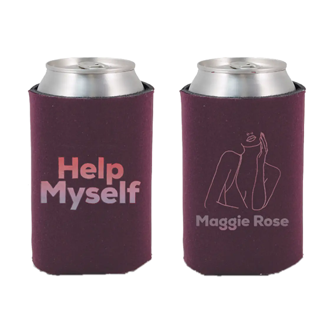 Help Myself Maroon Can Cooler