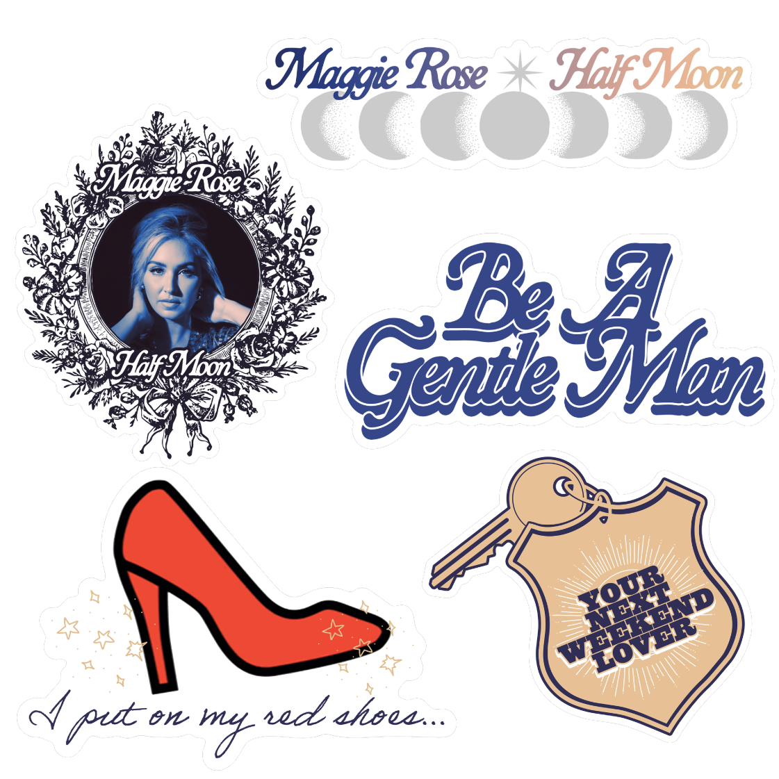 Half Moon Sticker Set (Pre-Order)