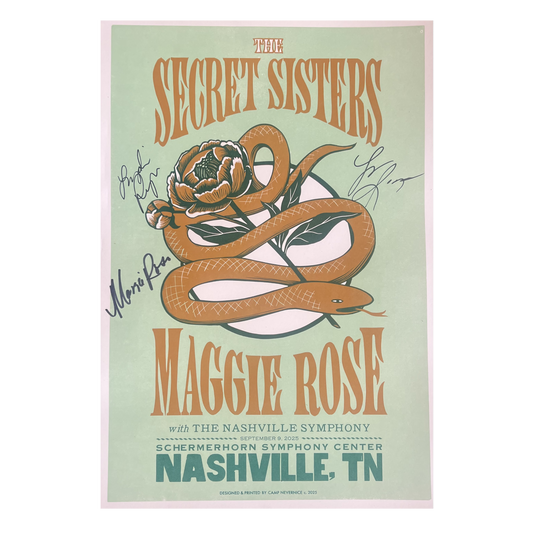 Autographed Secret Sisters Poster